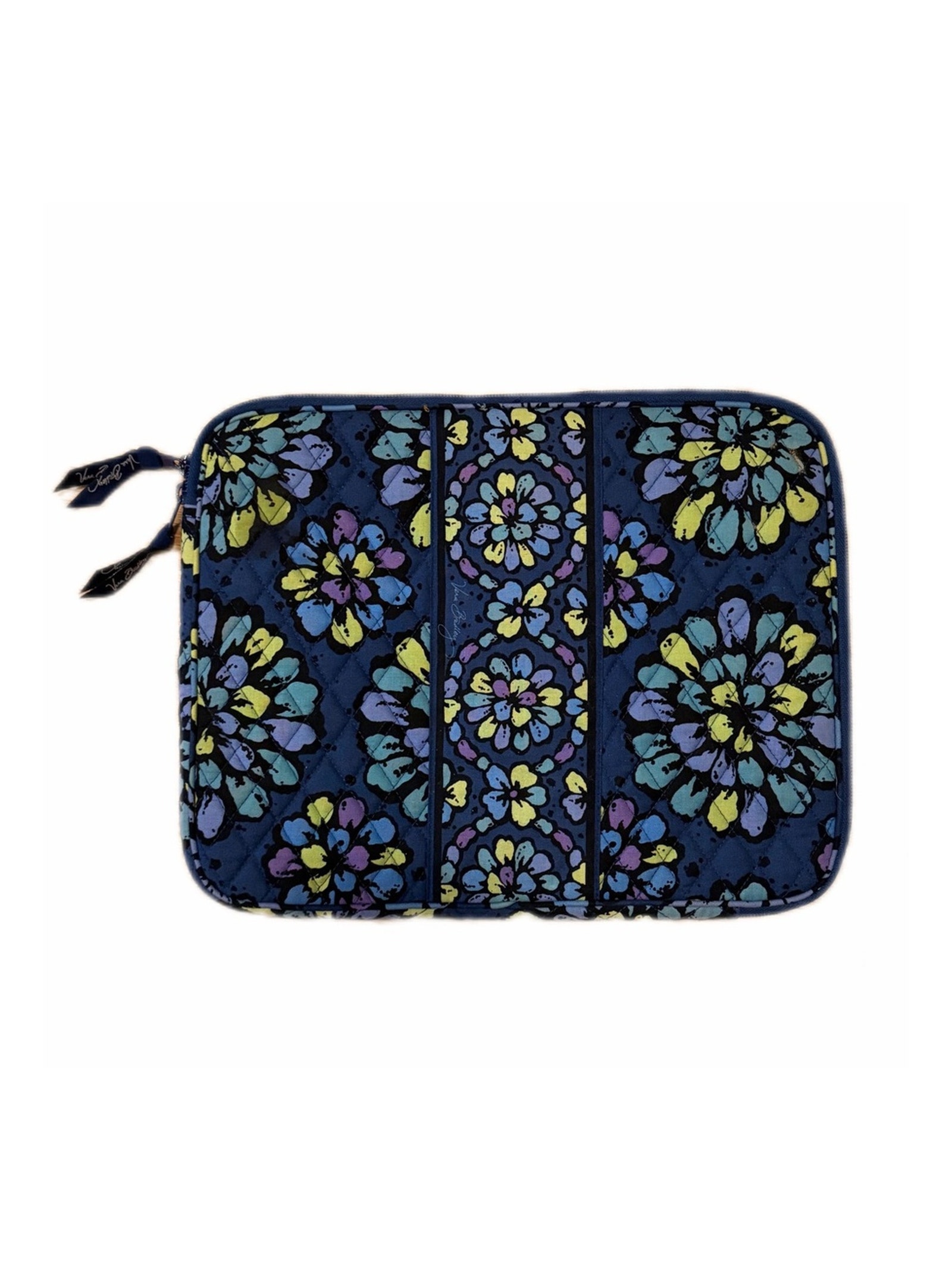 Vera Bradley Indigo Pop Quilted Padded Laptop Case